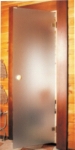 Дверь стеклянная «сатин»  Eesti Sauna